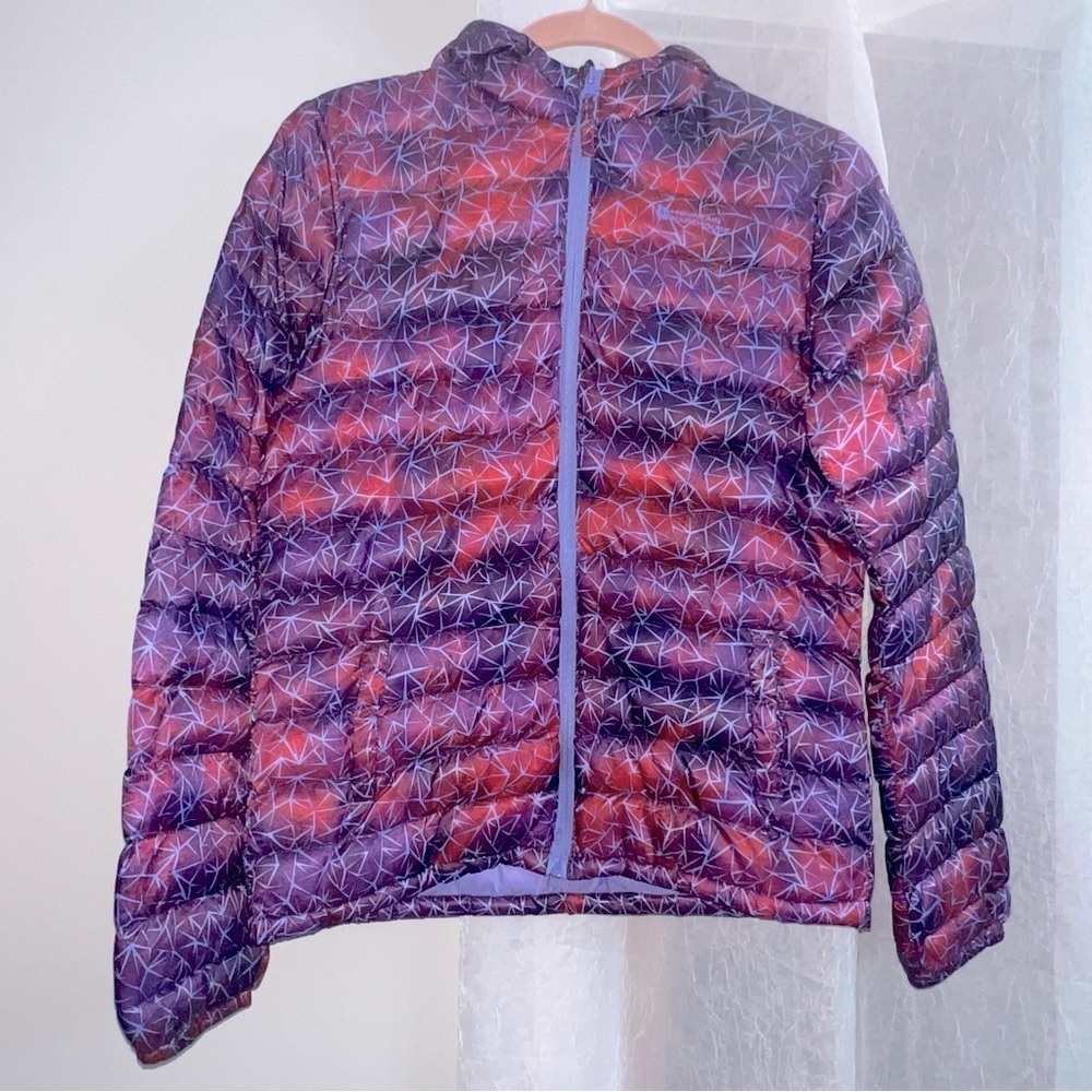 Girls Size 13 Vibrant Pink Purple Lavender Lightweight Winter Puffer Coat Jacket